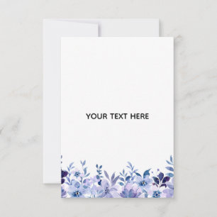 Skapa din egen blomster tack kort