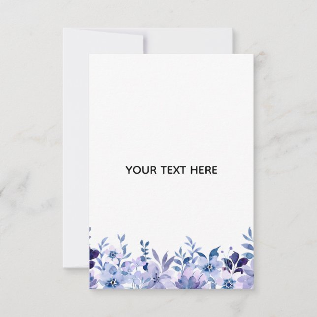 Skapa din egen blomster  tack kort (Framsida)