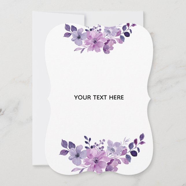 Skapa Din Egen Blomster Tack Kort (Framsida)