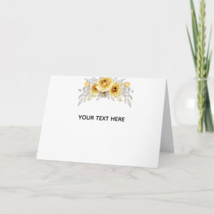 Skapa din egen blomster tack kort