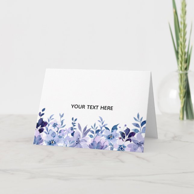 Skapa din egen blomster  tack kort (Framsida)