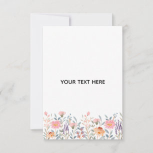 Skapa din egen blomster  tack kort