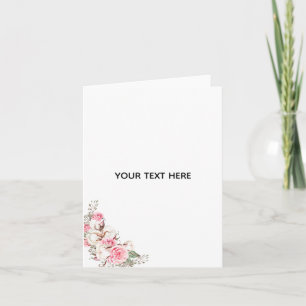 Skapa din egen blomster tack kort