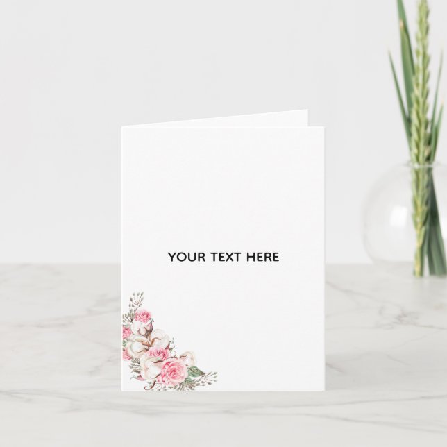 Skapa din egen blomster tack kort (Framsida)