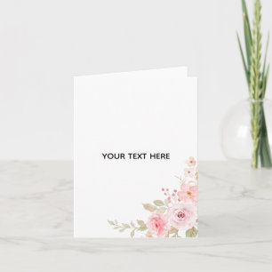 Skapa din egen blomster tack kort
