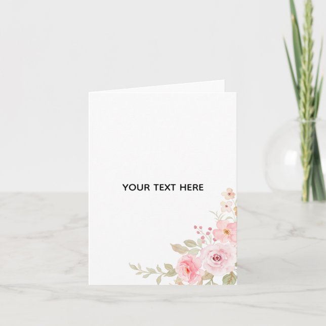 Skapa din egen blomster tack kort (Framsida)