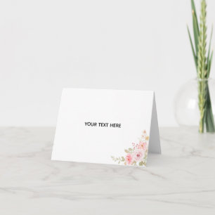 Skapa din egen blomster tack kort