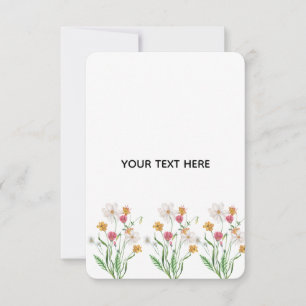 Skapa din egen blomster tack kort