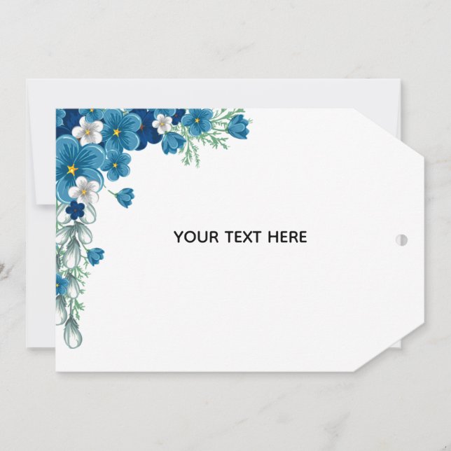 Skapa Din Egen Blomster Tack Kort (Framsida)