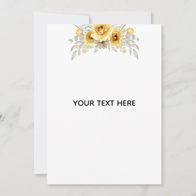 Skapa din egen blomster  tack kort (Framsida)