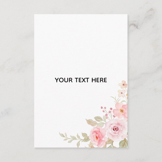 Skapa din egen blomster  tilläggskort (Framsida)
