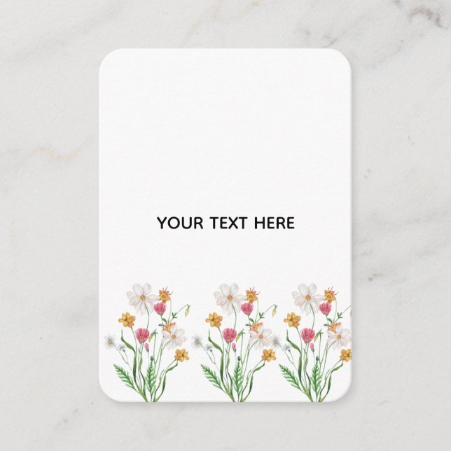 Skapa din egen blomster  tilläggskort (Framsida)