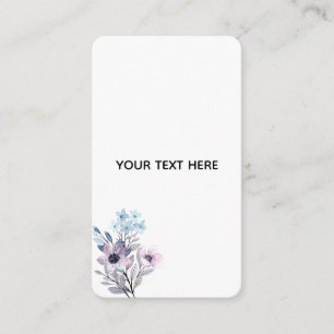 Skapa din egen blomster tilläggskort