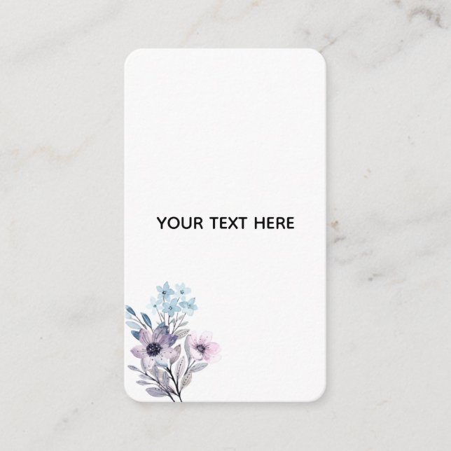 Skapa din egen blomster tilläggskort (Framsida)