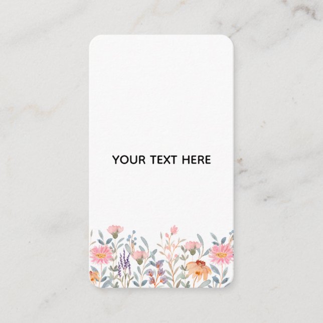 Skapa din egen blomster  tilläggskort (Framsida)