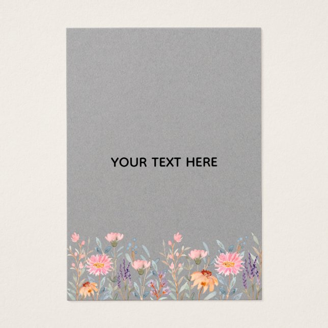 Skapa din egen blomster visitkort (Framsidan)