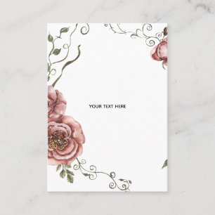 Skapa din egen blomster visitkort
