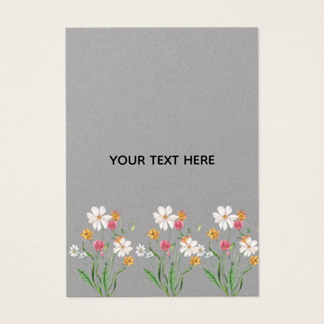 Skapa din egen blomster  visitkort (Framsidan)