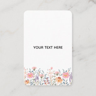 Skapa din egen blomster visitkort