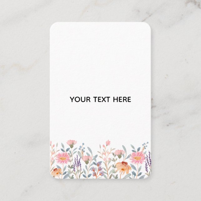Skapa din egen blomster  visitkort (Framsida)