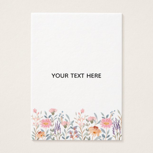 Skapa din egen blomster  visitkort (Framsidan)