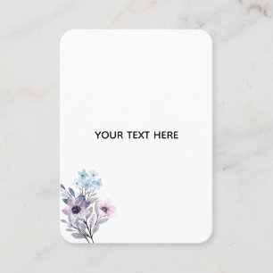 Skapa din egen blomster  visitkort