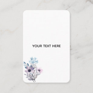 Skapa din egen blomster  visitkort