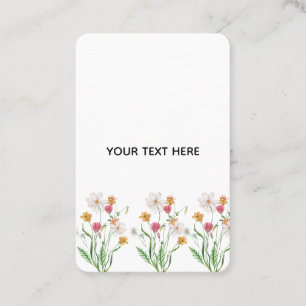 Skapa din egen blomster visitkort