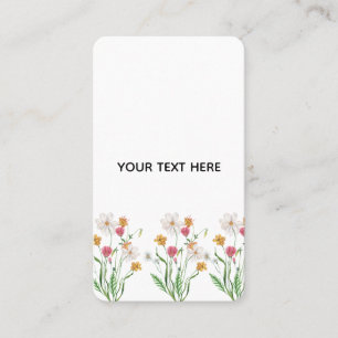 Skapa din egen blomster visitkort