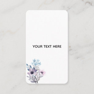 Skapa din egen blomster  visitkort