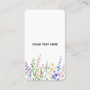 Skapa din egen blomster visitkort