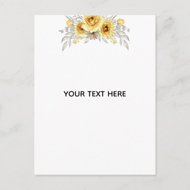 Skapa din egen blomster  vykort (Framsida)