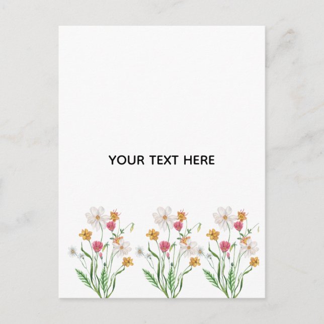 Skapa din egen blomster vykort (Framsida)
