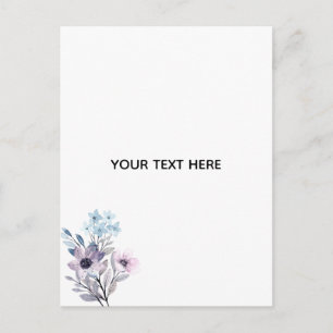 Skapa din egen blomster vykort