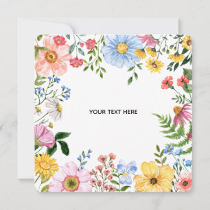 Skapa din egen blomsterinbjudan inbjudningar