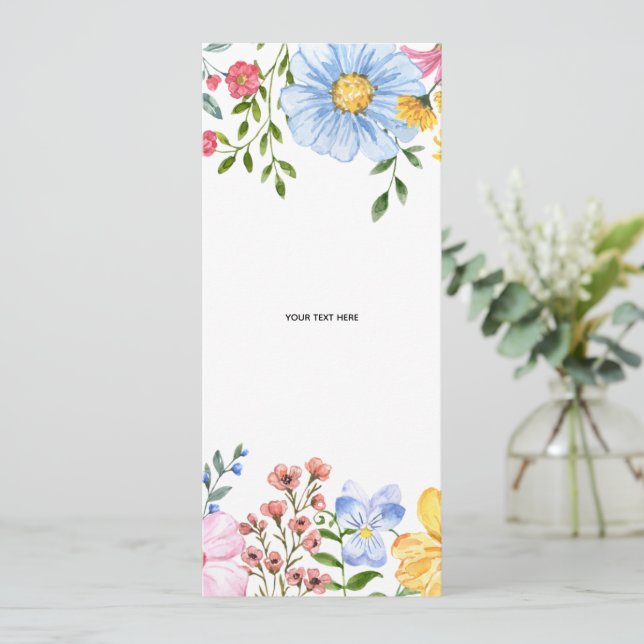 Skapa din egen blomsterinbjudan inbjudningar (Stående Fram)