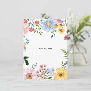 Skapa din egen blomsterinbjudan inbjudningar