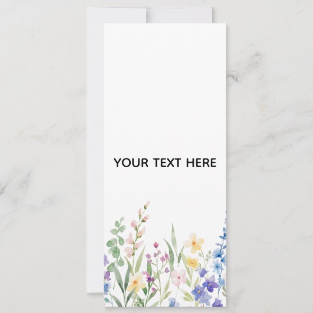 Skapa din egen blomsterinbjudan inbjudningar (Framsida)