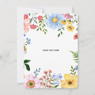Skapa din egen blomsterinbjudan inbjudningar