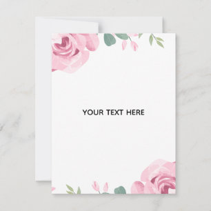 Skapa din egen blomsterkant anteckningskort