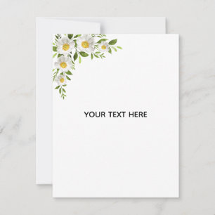 Skapa din egen blomsterkant anteckningskort