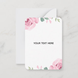 Skapa din egen blomsterkant anteckningskort