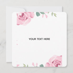 Skapa din egen blomsterkant inbjudningar