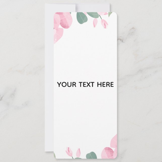 Skapa din egen blomsterkant inbjudningar (Framsida)