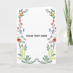 Skapa din egen blomsterkant kort
