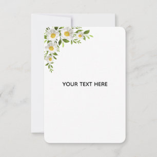 Skapa din egen blomsterkant tack kort