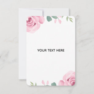 Skapa din egen blomsterkant tack kort