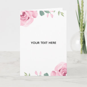 Skapa din egen blomsterkant tack kort