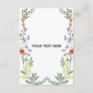 Skapa din egen blomsterkant tilläggskort