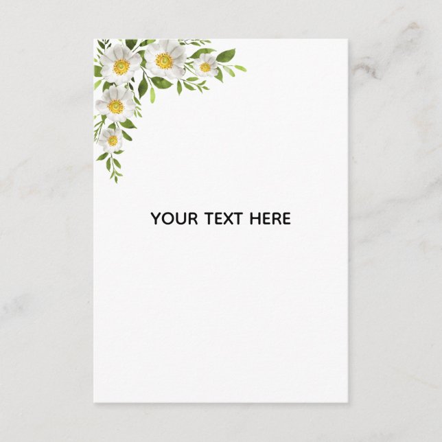 Skapa din egen blomsterkant tilläggskort (Framsida)